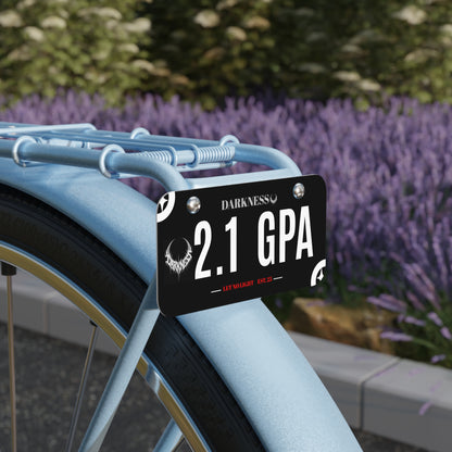 Darkness "2.1 GPA" *Mini* License Plate