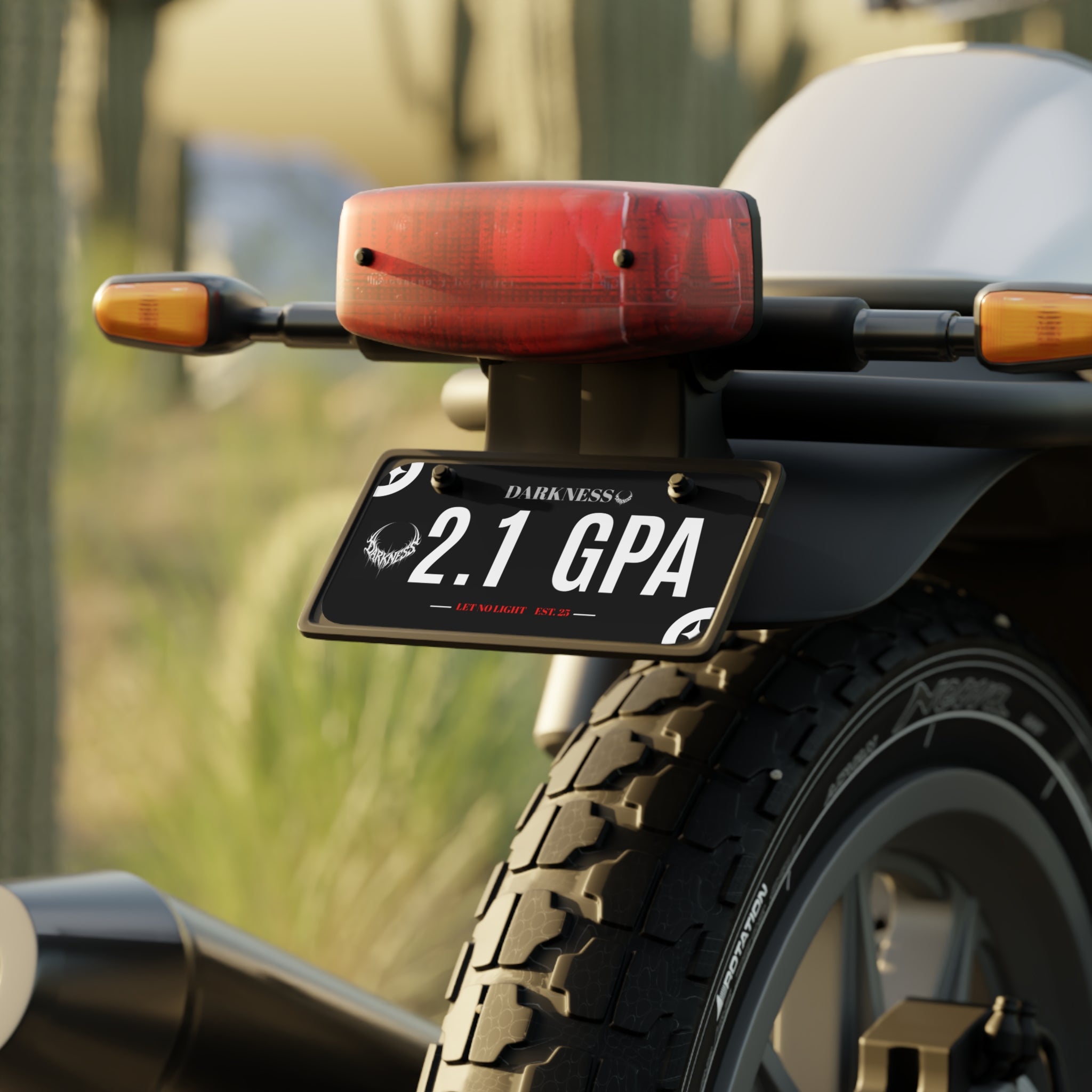 Darkness "2.1 GPA" *Mini* License Plate